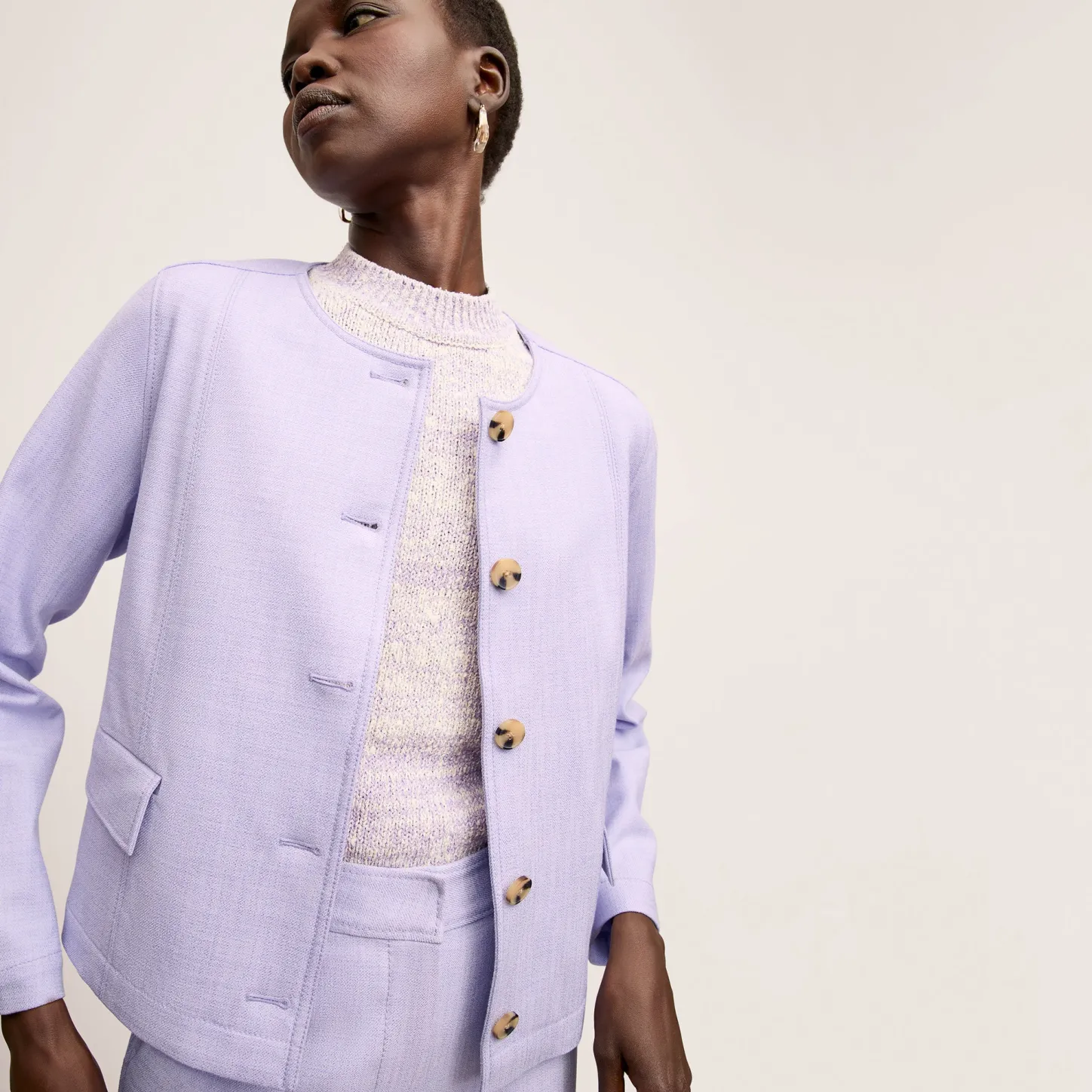 M.M.LaFleur Tops|The Alexis Top - Knit Boucle