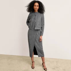 M.M.LaFleur Jackets|Suiting|The Aniya Jacket - Crosshatch Suiting