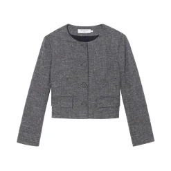 M.M.LaFleur Jackets|Suiting|The Aniya Jacket - Crosshatch Suiting