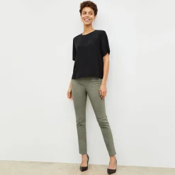 M.M.LaFleur Tops|The Annika Tee - Washable Silk