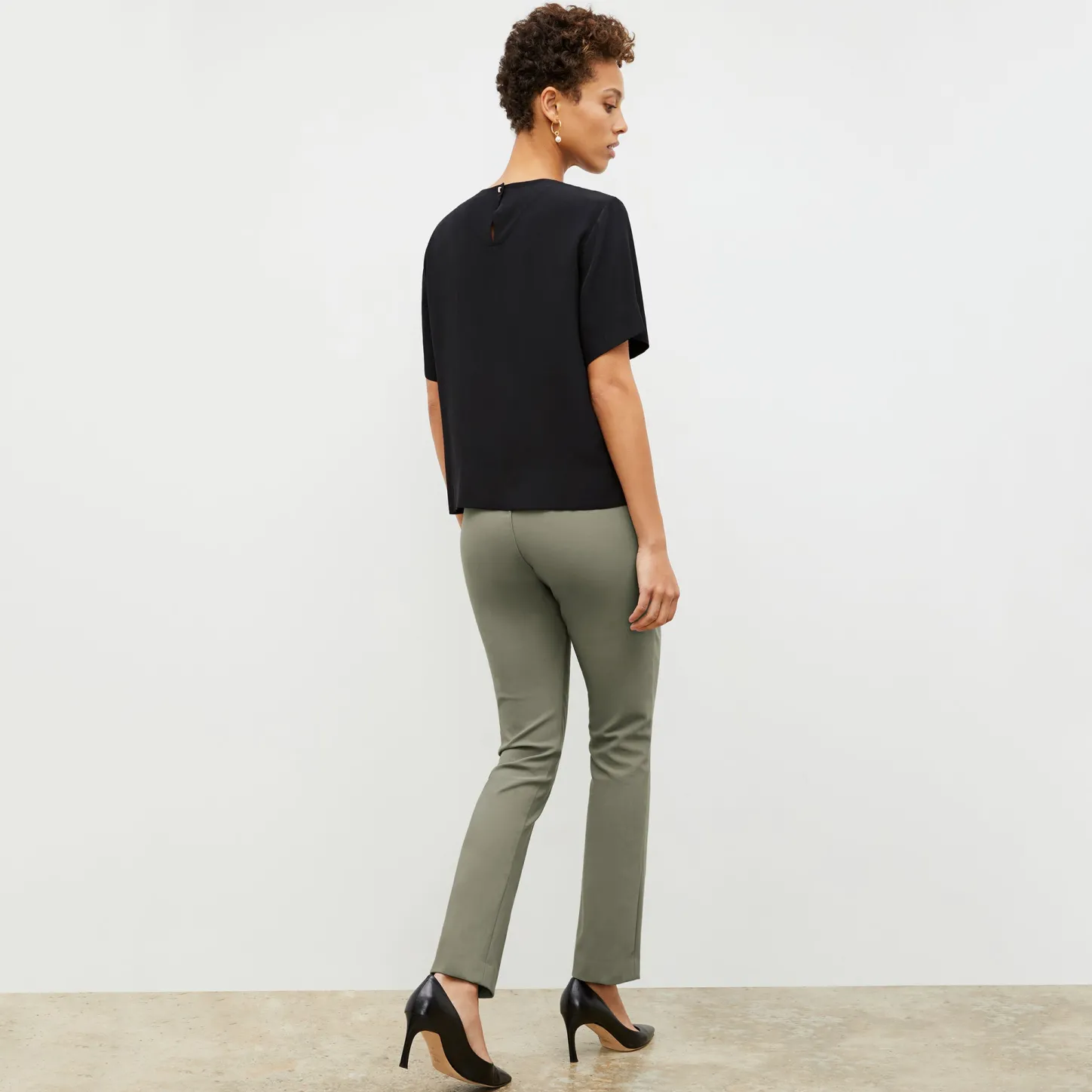 M.M.LaFleur Tops|The Annika Tee - Washable Silk