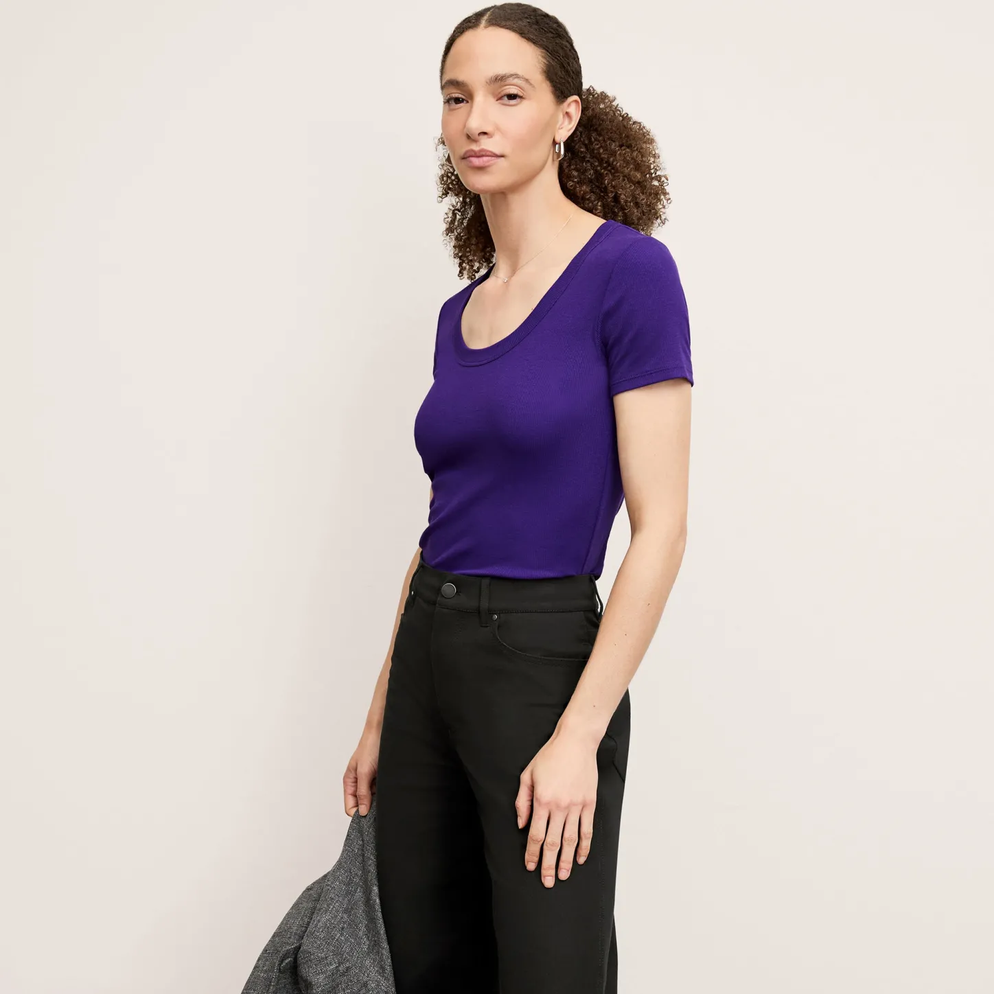 M.M.LaFleur Tops|T-Shirts|The Avi T-Shirt - Organic Ribbed Pima Cotton