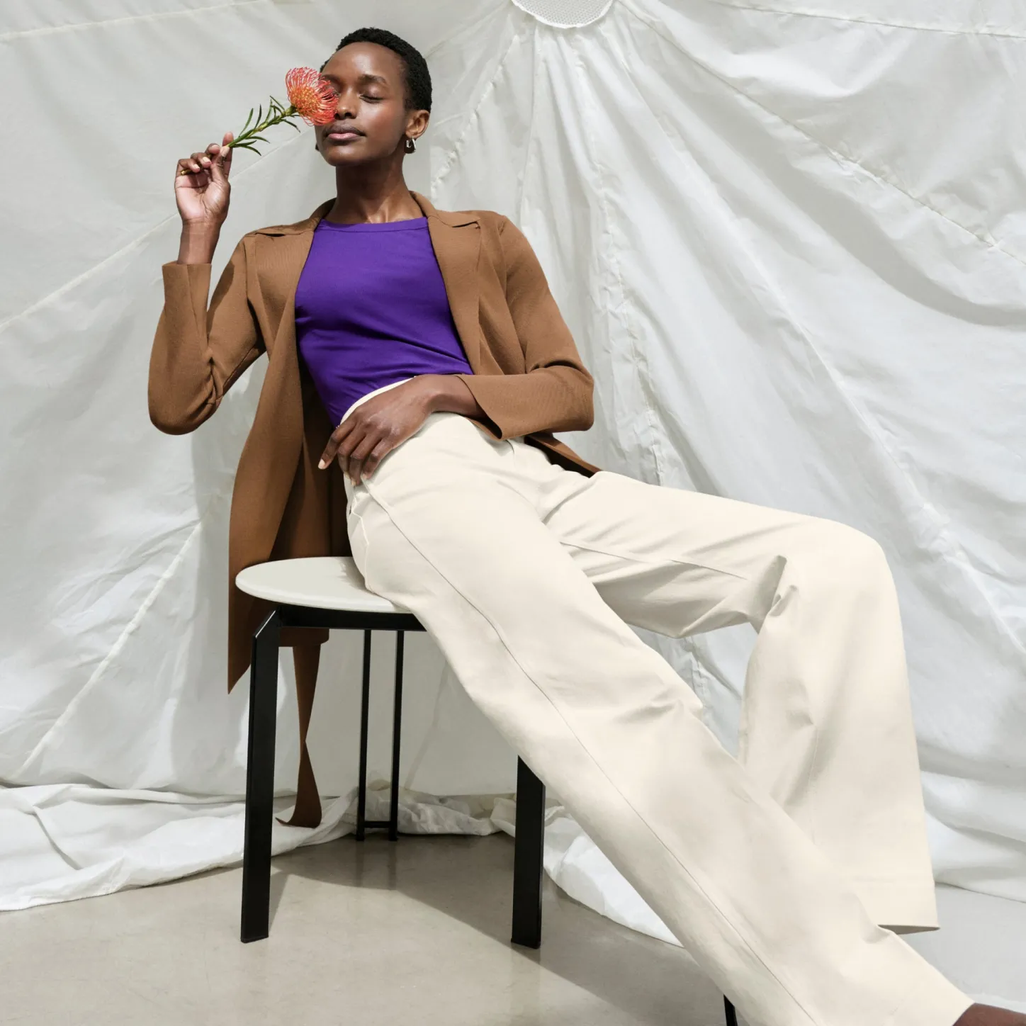 M.M.LaFleur Tops|T-Shirts|The Avi T-Shirt - Organic Ribbed Pima Cotton