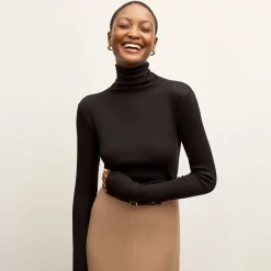 M.M.LaFleur Tops|The Axam Turtleneck - Ribbed Pima Cotton