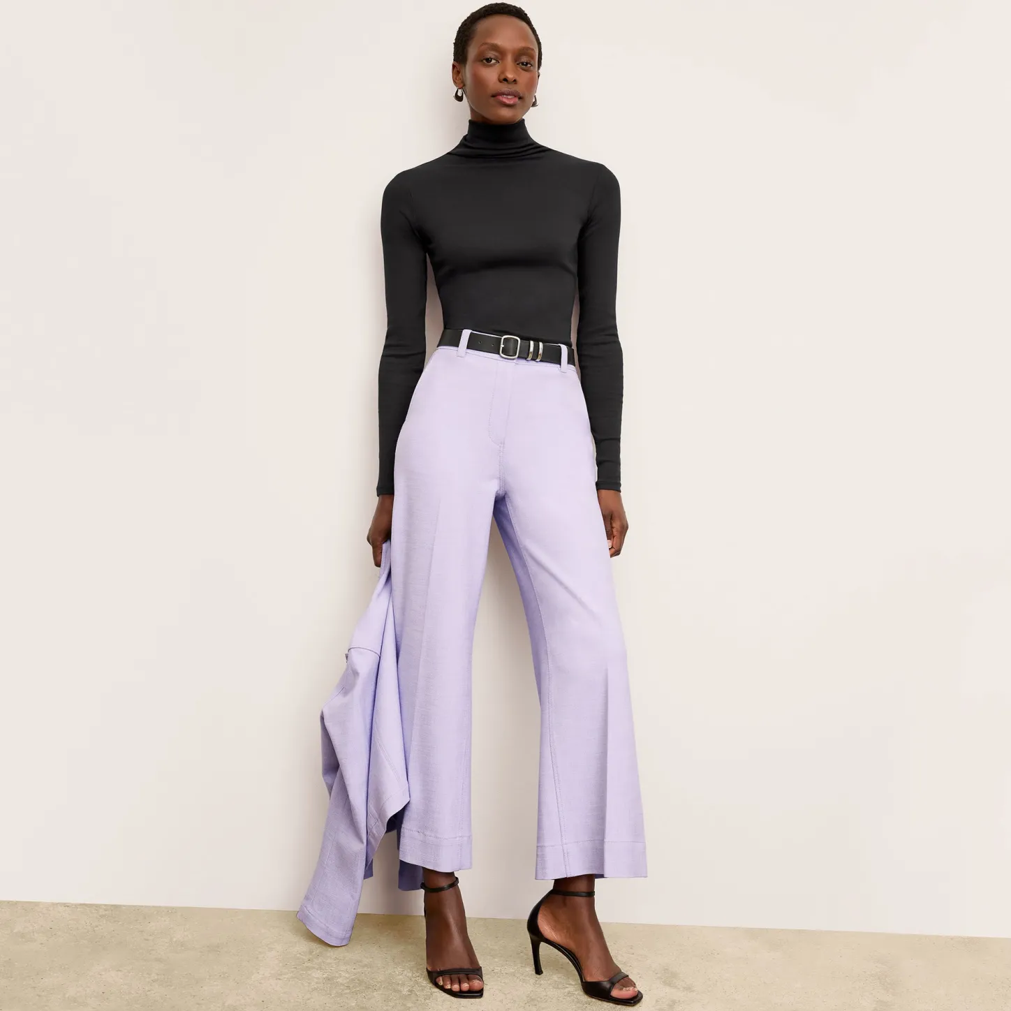 M.M.LaFleur Tops|The Axam Turtleneck - Ribbed Pima Cotton