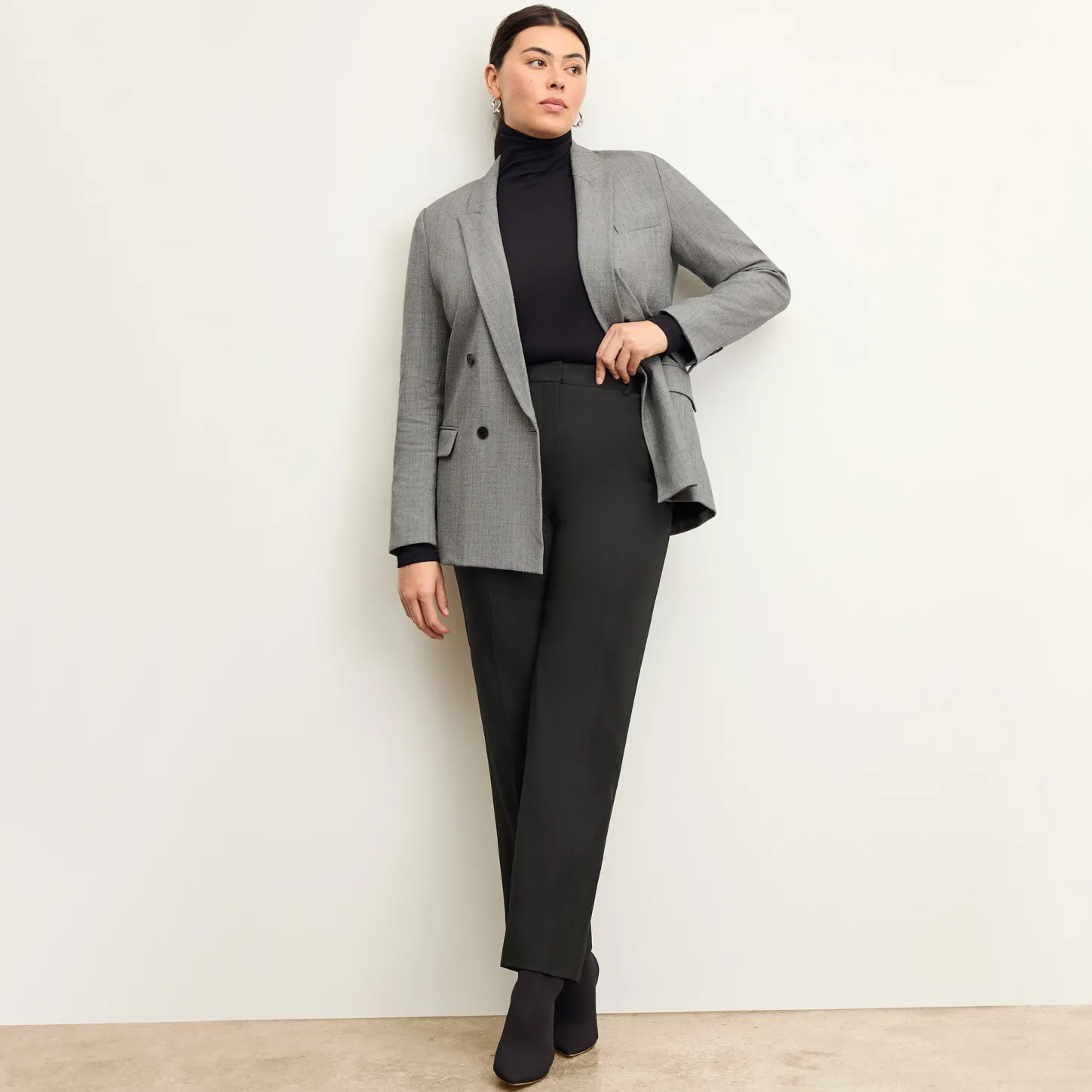 M.M.LaFleur Tops|The Axam Turtleneck - Ribbed Pima Cotton