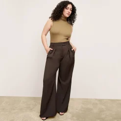 M.M.LaFleur T-Shirts|The Bia Pleated Trouser - Air Twill