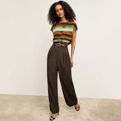 M.M.LaFleur T-Shirts|The Bia Pleated Trouser - Air Twill