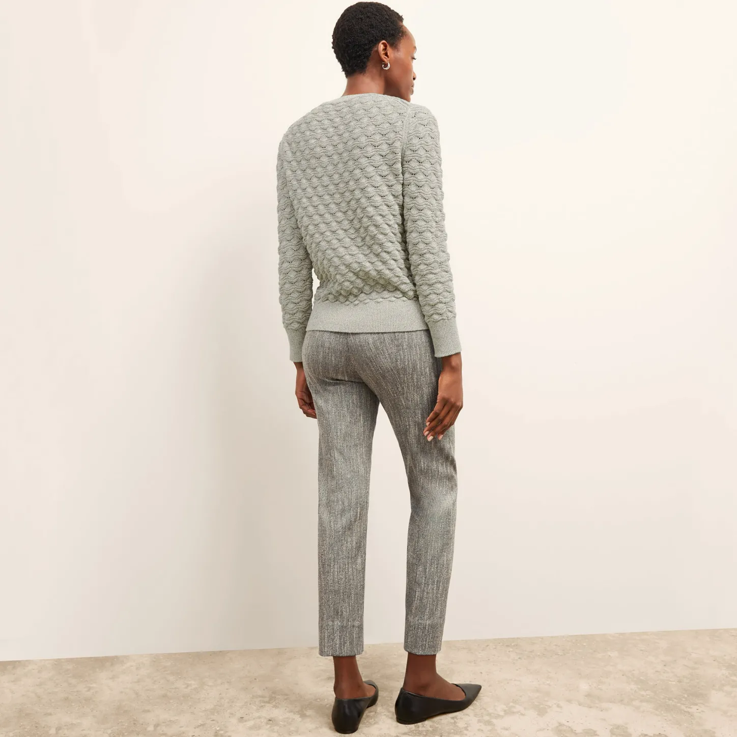M.M.LaFleur Sweaters|The Butler Sweater - Wavy Cotton Knit