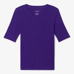 M.M.LaFleur T-Shirts|The Chana T-Shirt - Organic Ribbed Pima Cotton