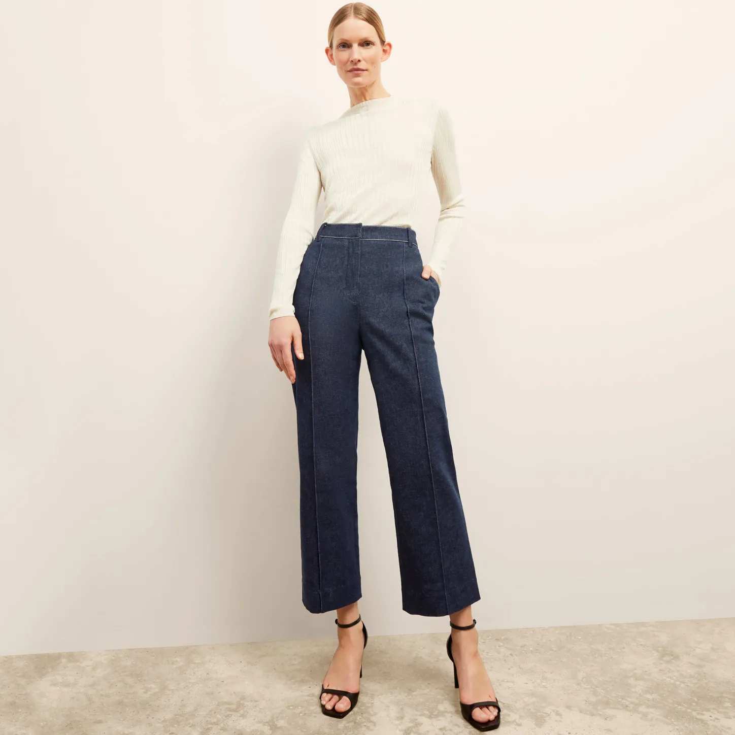 M.M.LaFleur Pants|The Christy Pant - Stretch Denim Suiting