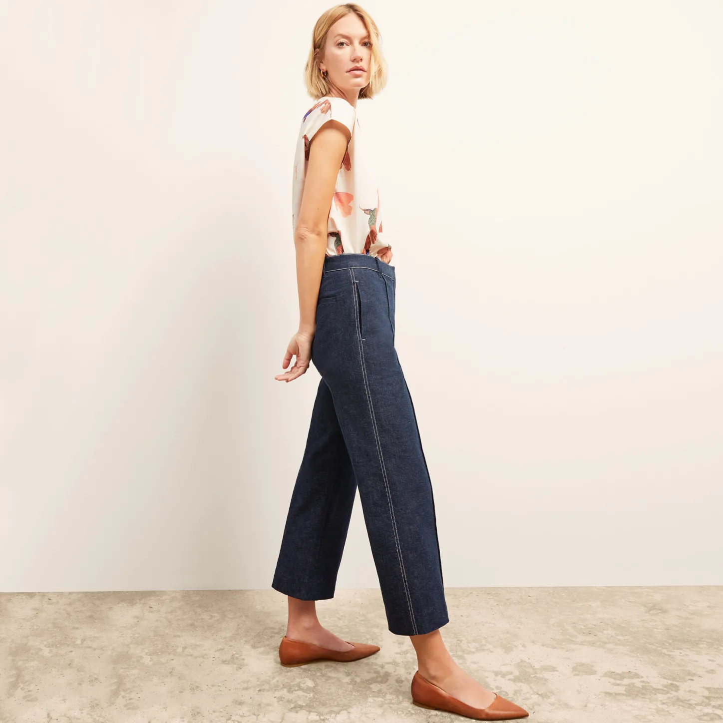 M.M.LaFleur Pants|The Christy Pant - Stretch Denim Suiting