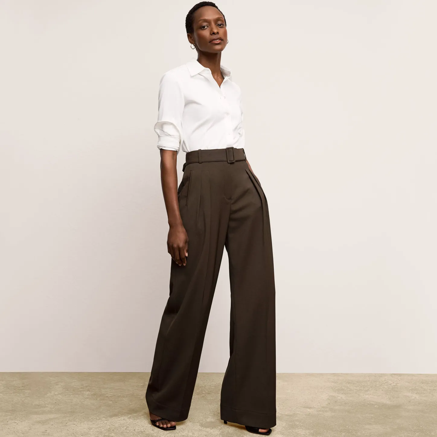 M.M.LaFleur Tops|The Clemens Top - Knit Poplin