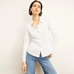 M.M.LaFleur Tops|The Clemens Top - Knit Poplin