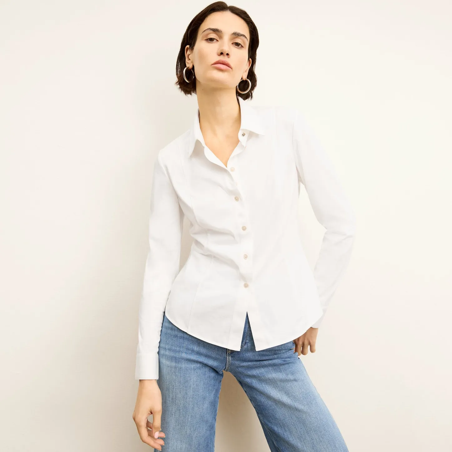 M.M.LaFleur Tops|The Clemens Top - Knit Poplin
