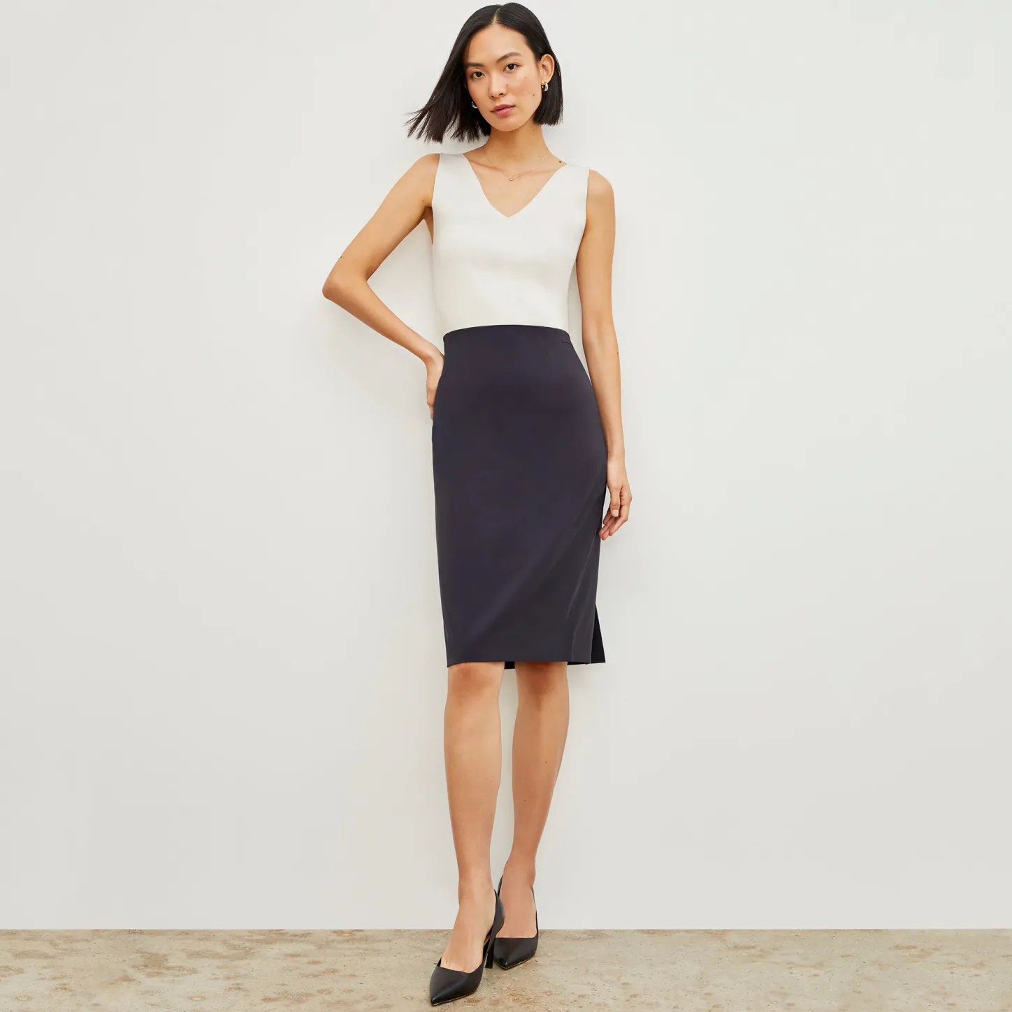 M.M.LaFleur Suiting|The Cobble Hill Skirt - OrigamiTech