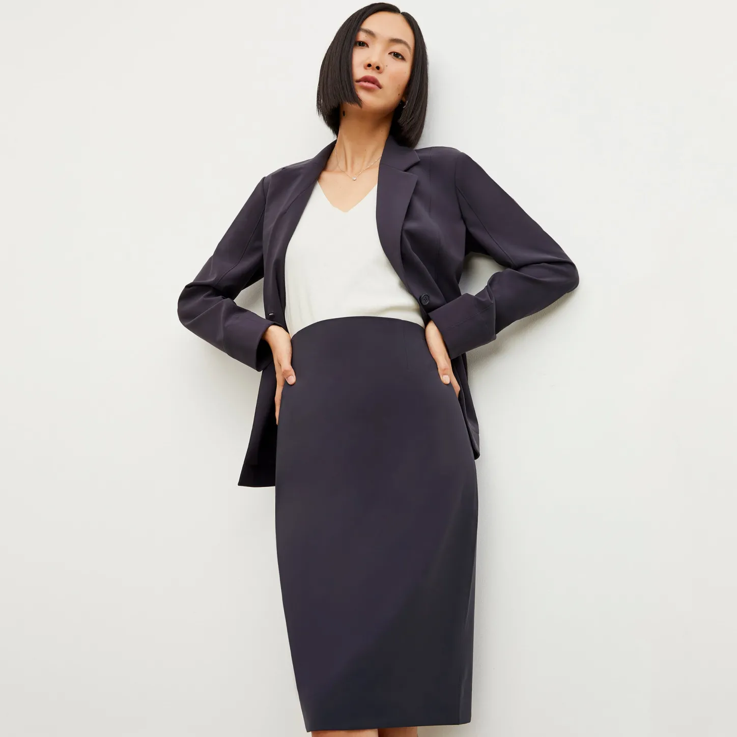 M.M.LaFleur Suiting|The Cobble Hill Skirt - OrigamiTech
