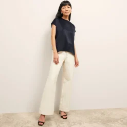 M.M.LaFleur Tops|The Didion Top - Washable Silk Charmeuse