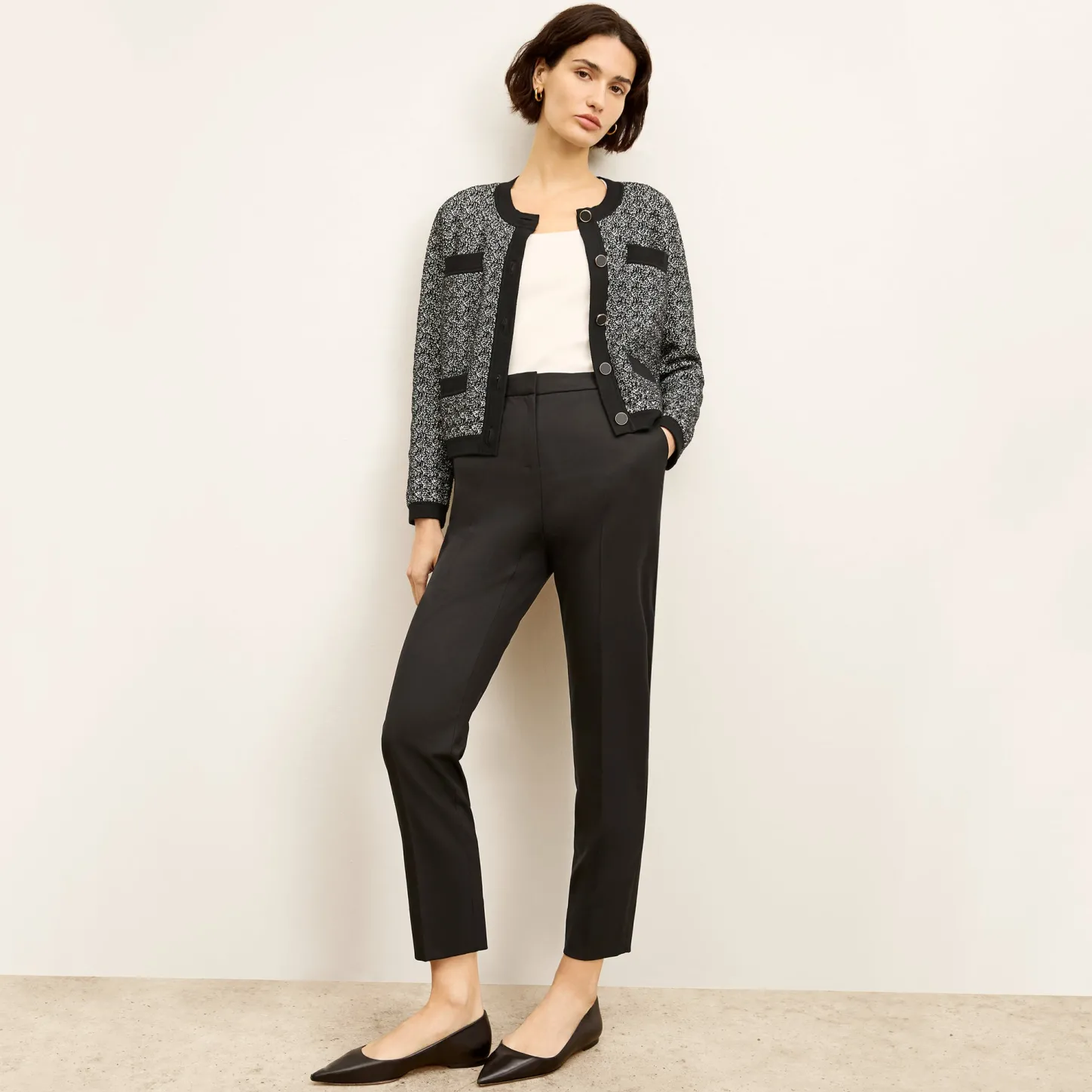 M.M.LaFleur T-Shirts|Jackets|The Evangeline Jardigan - Boucle Jardigan Knit
