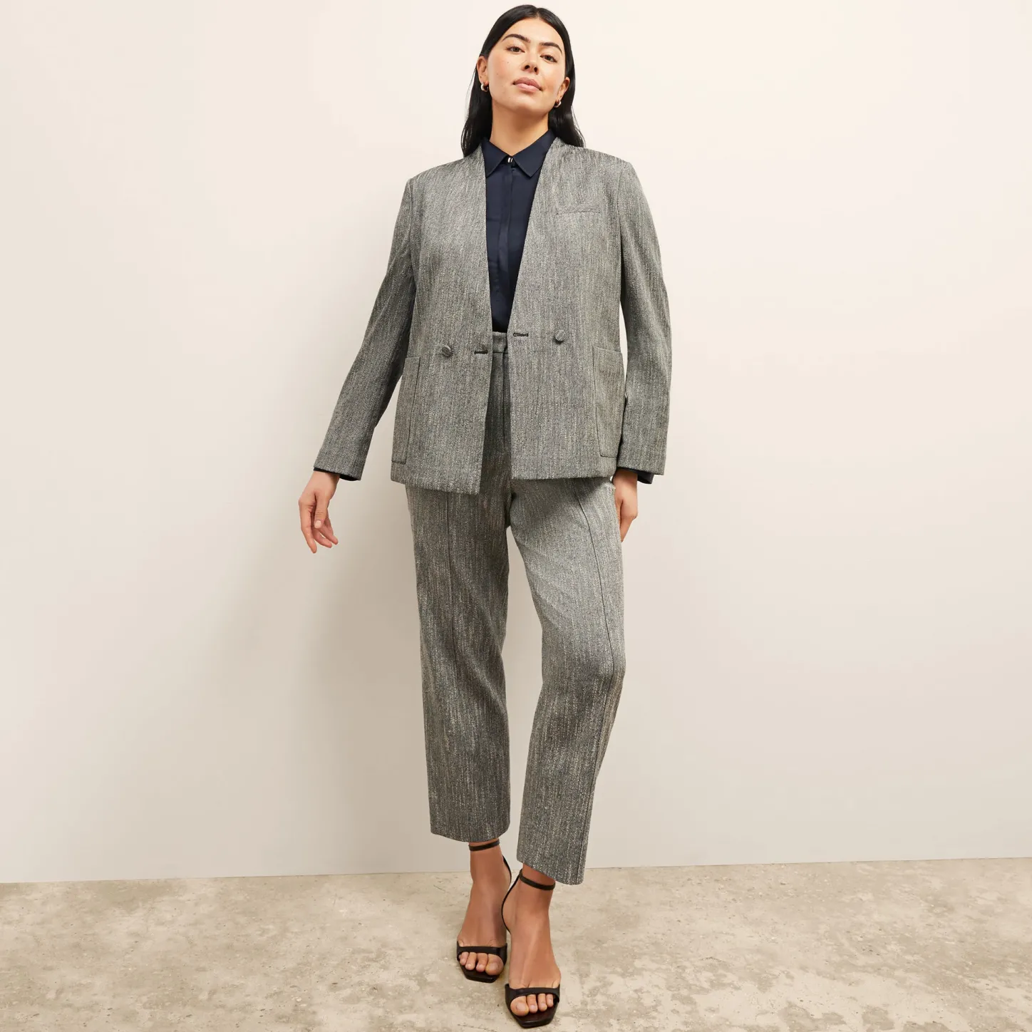 M.M.LaFleur Suiting|The Janette Jacket - Cotton Tweed