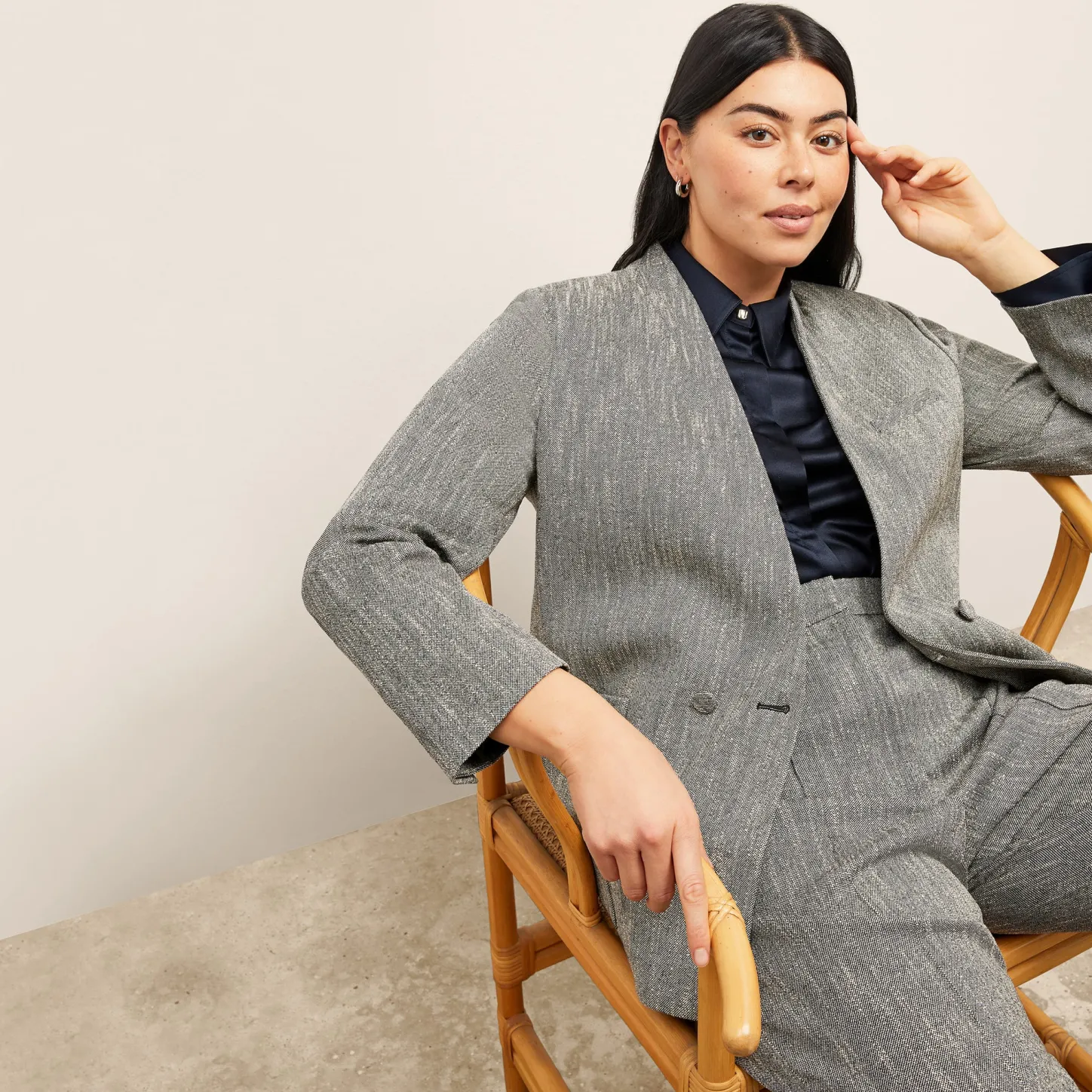 M.M.LaFleur Suiting|The Janette Jacket - Cotton Tweed
