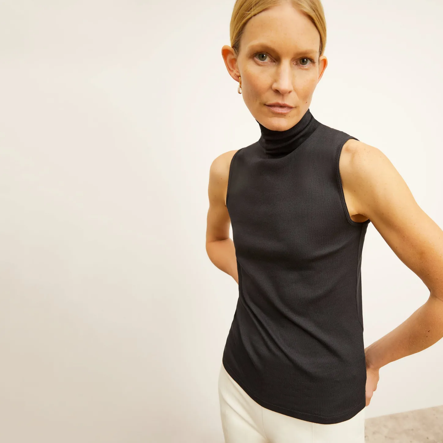 M.M.LaFleur T-Shirts|The Jett Tank - Organic Ribbed Pima Cotton