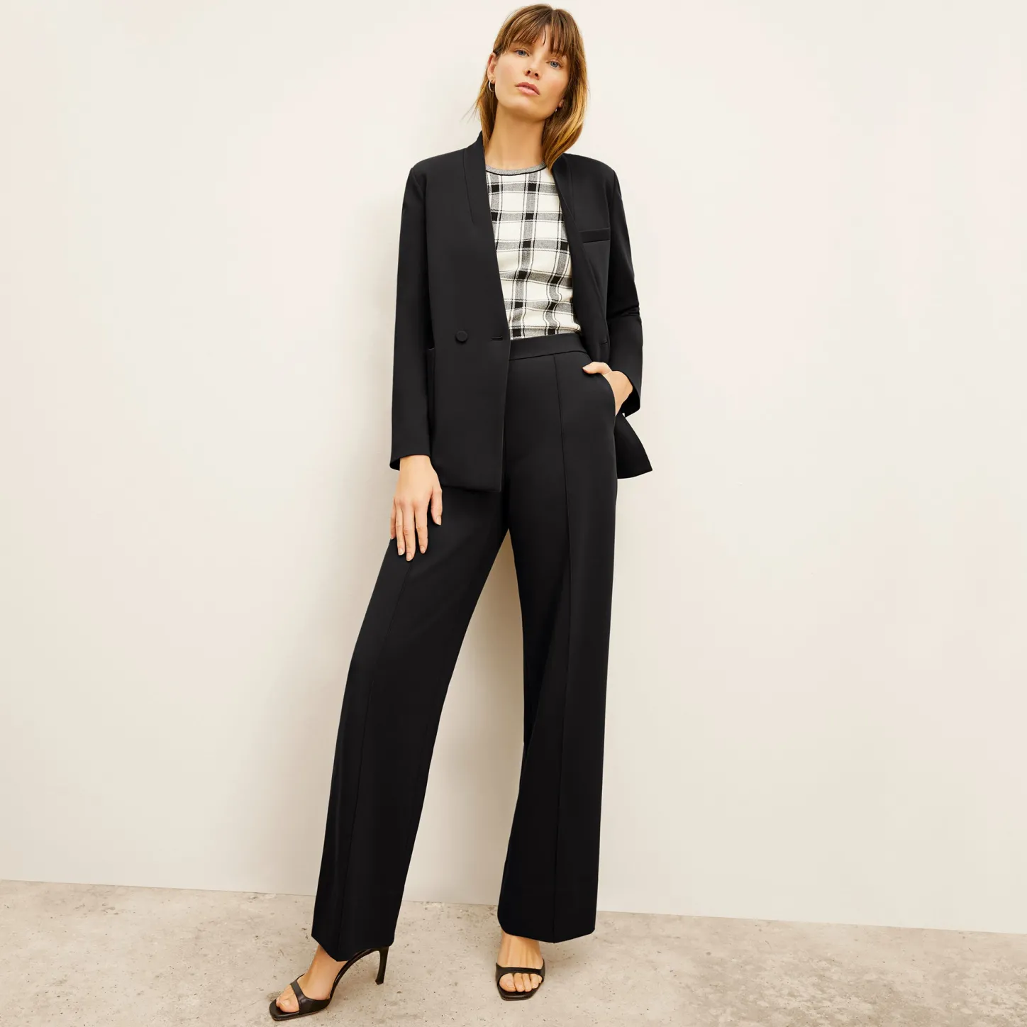 M.M.LaFleur Pants|Suiting|The Jordan Trouser - Light Ponte