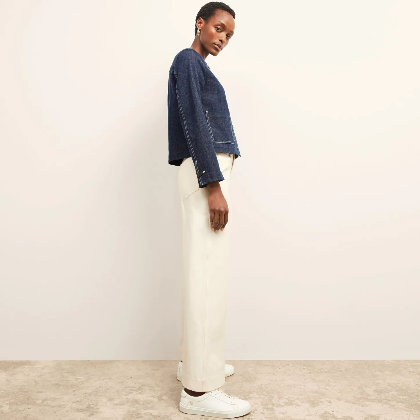 M.M.LaFleur Jackets|The Kane Jacket - Stretch Denim Suiting