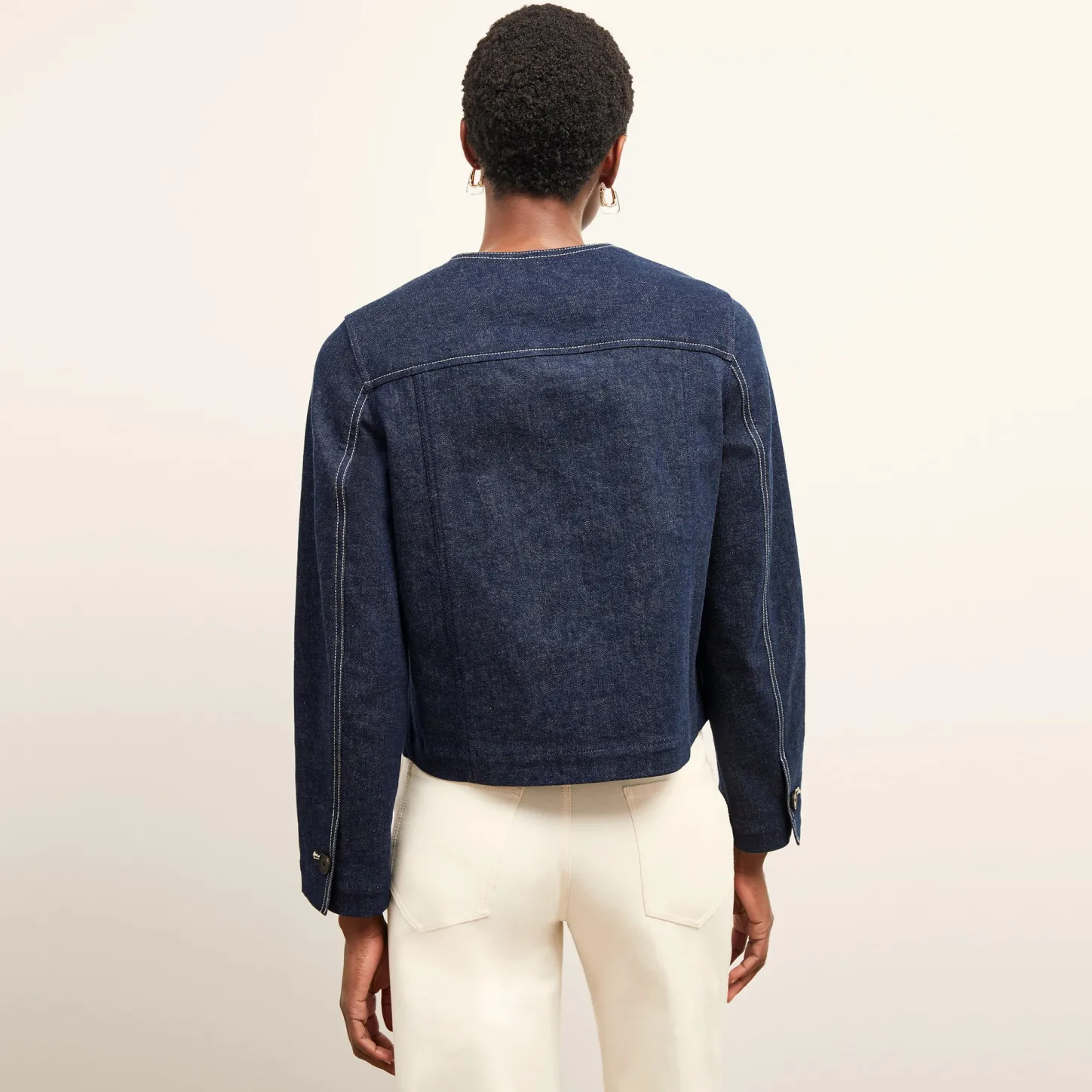 M.M.LaFleur Jackets|The Kane Jacket - Stretch Denim Suiting
