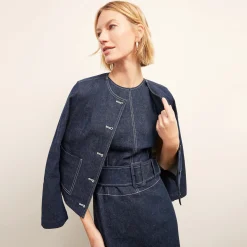 M.M.LaFleur Jackets|The Kane Jacket - Stretch Denim Suiting