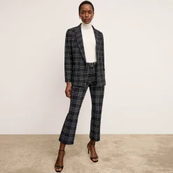 M.M.LaFleur Pants|The Kick Flare Foster Pant - PowerStretch Plaid