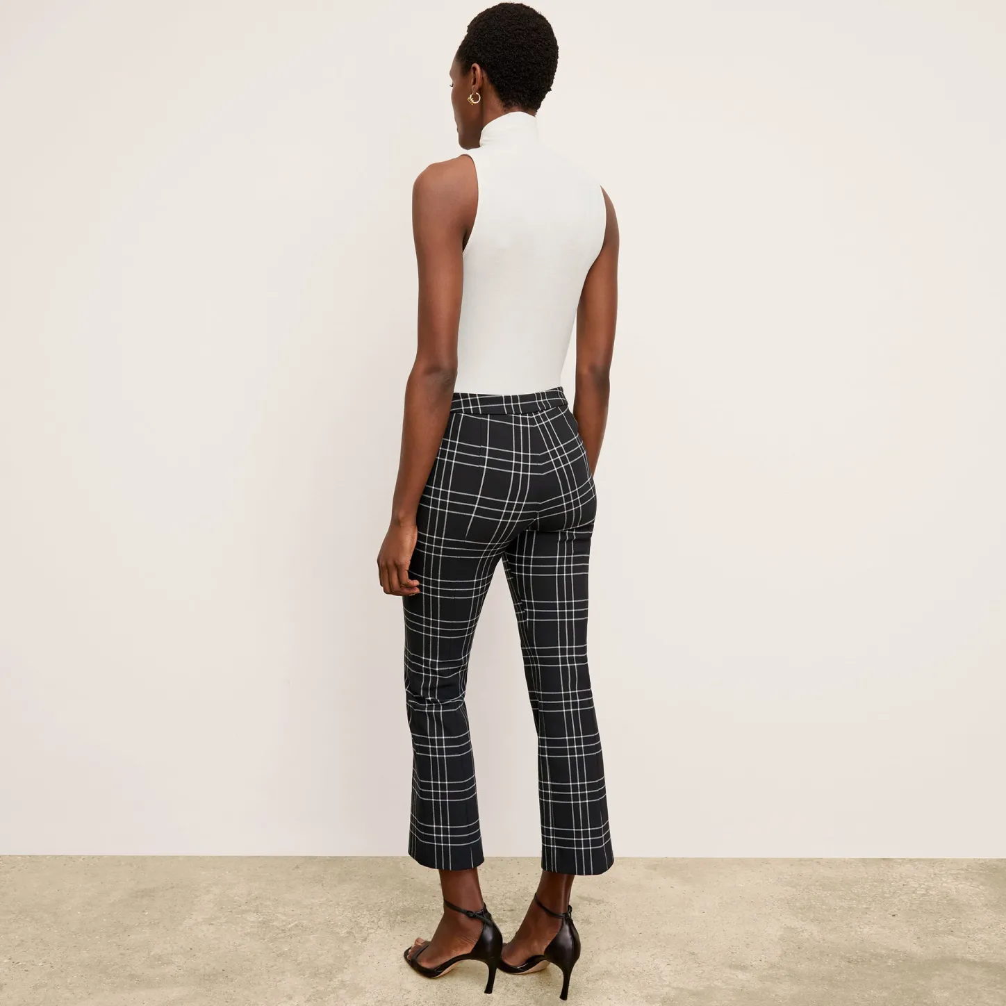 M.M.LaFleur Pants|The Kick Flare Foster Pant - PowerStretch Plaid