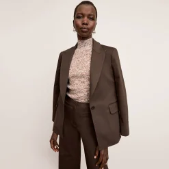 M.M.LaFleur Tops|The Koa Turtleneck - Space Dye Rib Knit