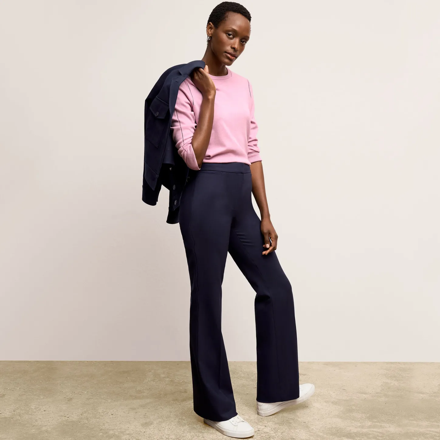 M.M.LaFleur Tops|The Larissa Sweater - Cotton Silk Knit