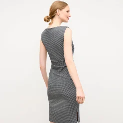 M.M.LaFleur Suiting|The Maisie Dress - Stretch Houndstooth