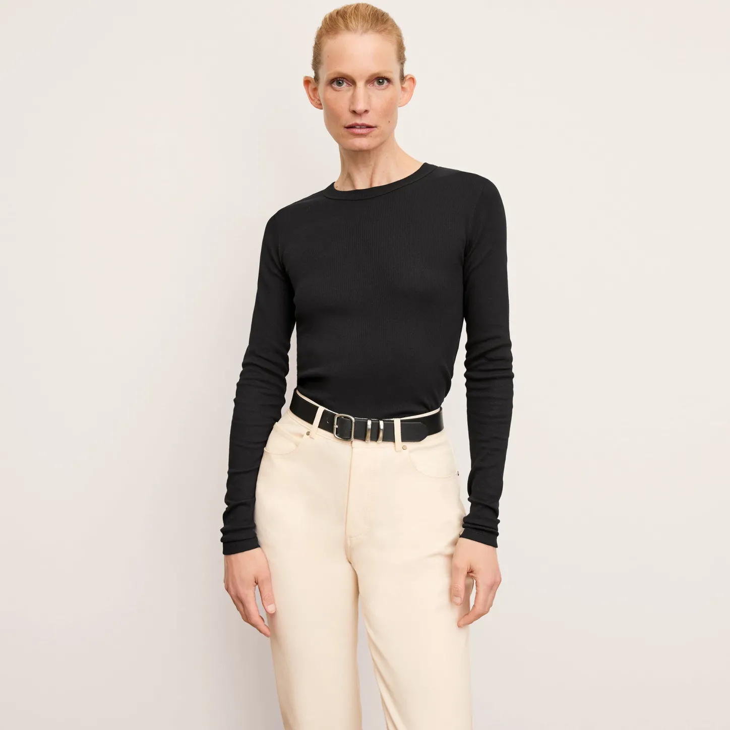 M.M.LaFleur T-Shirts|The Malley Top - Organic Ribbed Pima Cotton