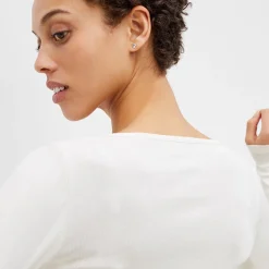 M.M.LaFleur Tops|T-Shirts|The Marcia T-Shirt - Ribbed Pima Cotton