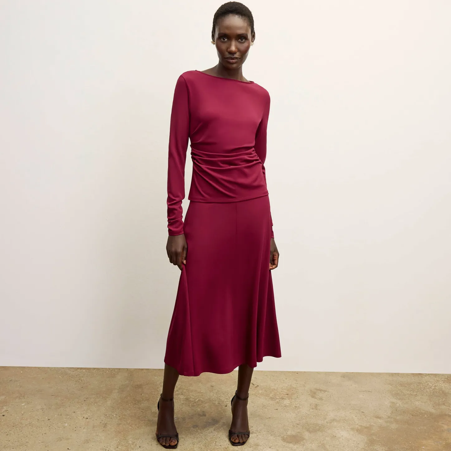 M.M.LaFleur Skirts|The Misty Skirt - Italian Jersey