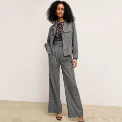 M.M.LaFleur Jackets|Suiting|The Natalia Shacket - Crosshatch Suiting