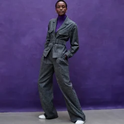M.M.LaFleur Jackets|Suiting|The Natalia Shacket - Crosshatch Suiting