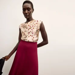 M.M.LaFleur Tops|The Nora Top - Washable Silk Charmeuse