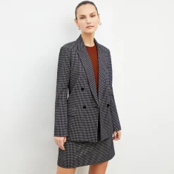 M.M.LaFleur Suiting|The O'Hara Blazer - Stretch Houndstooth