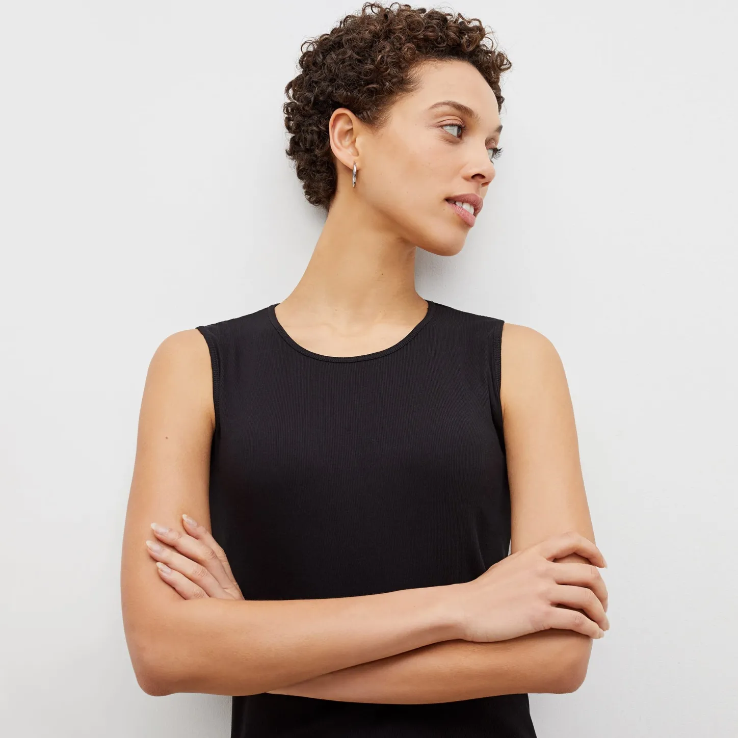 M.M.LaFleur T-Shirts|The Paige Tank - Organic Ribbed Pima Cotton