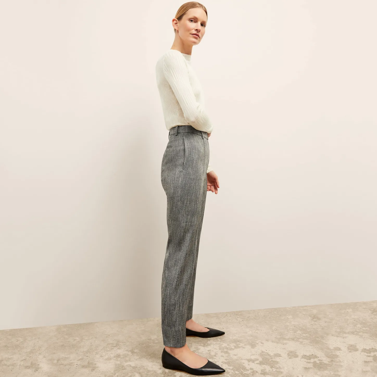 M.M.LaFleur Suiting|The Pearl Pant - Cotton Tweed
