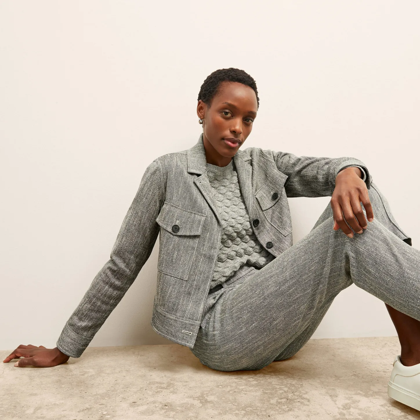 M.M.LaFleur Suiting|The Pearl Pant - Cotton Tweed