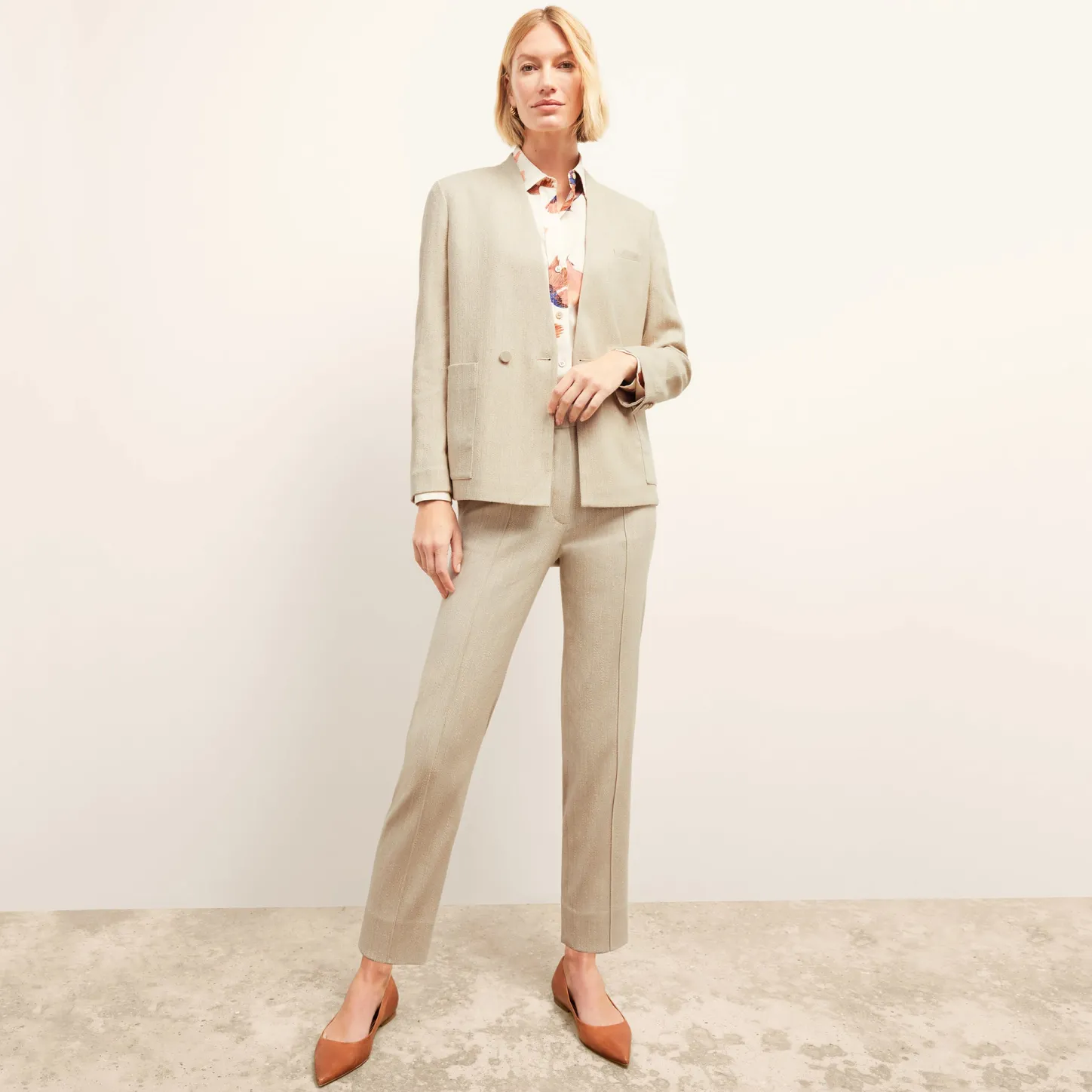 M.M.LaFleur Pants|The Pearl Pant - Cotton Tweed