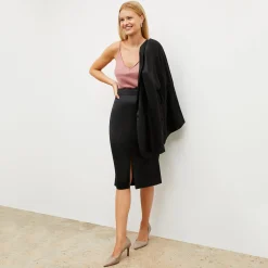 M.M.LaFleur Skirts|The Penny Skirt - Everyday Satin