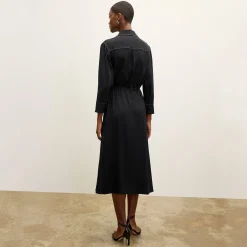 M.M.LaFleur Dresses|The Pepper Dress - Washable Silk Top Stitch