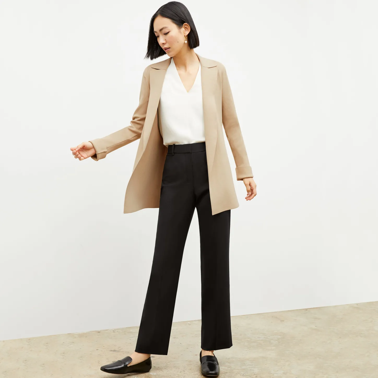 M.M.LaFleur Sweaters|Suiting|The Smith Straight Trouser - Washable Wool Twill