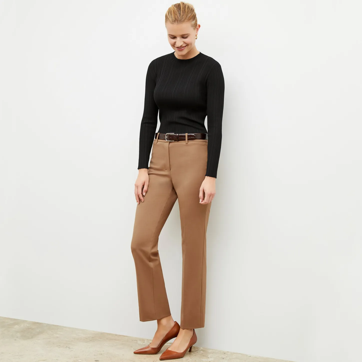 M.M.LaFleur Pants|The Smith Straight Trouser - Washable Wool Twill